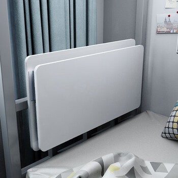 Boelter dormitory bed foldable table college student bunk suspended small desk lazy female dormitory white pure white model