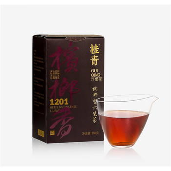 Little senior sister reviews tea guiqing 2012 special grade betel nut fragrance 1201 liubao tea authentic guangxi wuzhou ancient method black tea 180g 1201 betel nut fragrance 180g