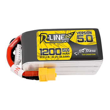 Grignard bric r-line 5.0 1200mah 150c 6s 22.2v xt60 plug fpv battery for time travel machine