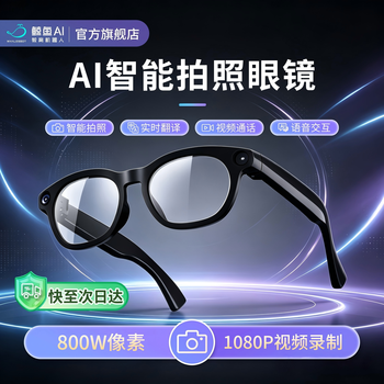 Whalesbot whale ai smart glasses, photo and video glasses, multi-functional voice control, multi-lingual, real-time translation, recognition, photo, video, recording and photography