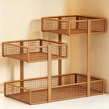 Crhmmflf desktop storage rack dining table countertop snack rack storage box multi-layer organizer tea bag tea table water cup storage rack black - three-layer desktop storage rack multi-scenario use - large capacity storage