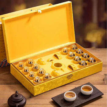 Qiangyun lapsang souchong tea gift box, strong flavor wuyishan jinjunmei black tea, 500g for elders during the chinese new year, longxiang tianxia lapsang souchong gift box