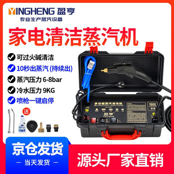 Yingheng commercial steam cleaner high temperature and high pressure housekeeping home appliance cleaning air conditioning tools household multifunctional all-in-one cleaner 3000w-voice-high pressure hot and cold water-simple packaging