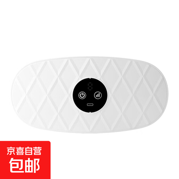Abdominal massage belt heating hot compress warm palace fat slinging machine abdominal rubbing instrument massager abdominal stomach massager physiotherapy white