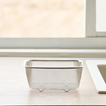 Four-month triangle drain basket, sink drain rack, kitchen stainless steel rack, sink leftovers drain net filter, square (can hold ginger, onion and garlic) filter artifact