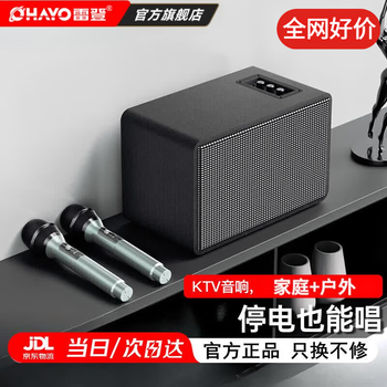 Leiden jingcang quick delivery lychee skin e20 home ktv audio set home art karaoke machine tv singing practice living room microphone singing machine home speaker e20 dual microphone built-in battery -100w power lychee skin fast to present/tomorrow delivery 8 warehouse quick delivery