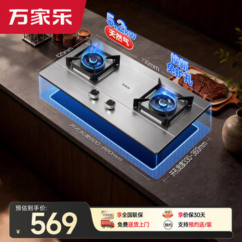 Macro gas stove double high fire h5pro (g) 5.2kw high power stainless steel fierce fire stove gas stove explosion-proof stove household table embedded dual-purpose stove natural gas stove