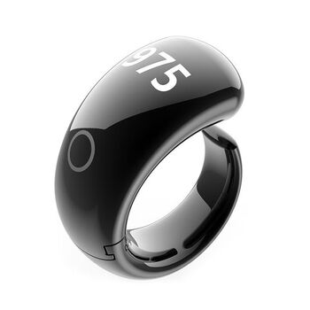 Junwei nian count cross-border smart ring touch counter oled lcd screen digital display ring counting black
