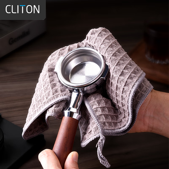 Cliton coffee bar towel, coffee shop milk tea shop cleaning rag, absorbs water and does not shed lint, wipes table glass cloth