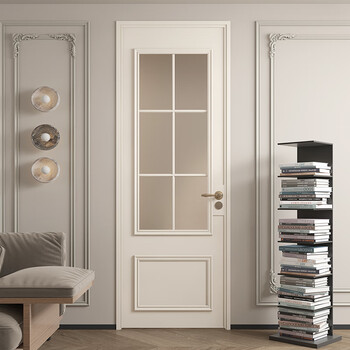 Customized extremely narrow aluminum alloy bathroom door french cream style retro toilet door bathroom door old steel window door 3.0 aluminum alloy profile thickness/one square meter