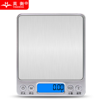 Yingheng precision home kitchen scale tea weighing electronic scale food electronic scale jewelry scale baking chinese medicine scale balance mini small scale gram weight platform scale with tray battery model range 3000g accuracy 0.1g