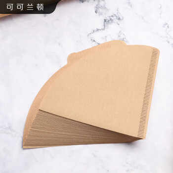 Cocolandon hand-brewed coffee filter paper home hand-ground coffee fan-shaped tapered v-shaped non-dyed puree drip filter paper