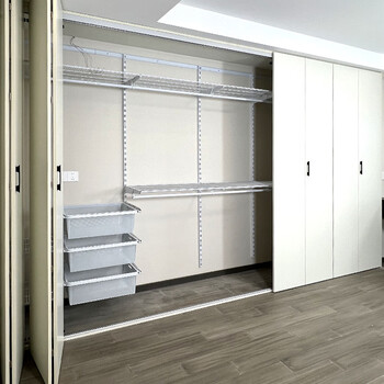 Midas metal wardrobe cloakroom steel frame structure folding door wardrobe custom home bedroom cloak rack cloakroom combination customized special shot the specific amount is subject to the plan