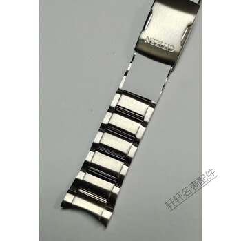 Aeteey adapts to citizen bilateral press buckle original curved stainless steel belt original original steel belt 22mm