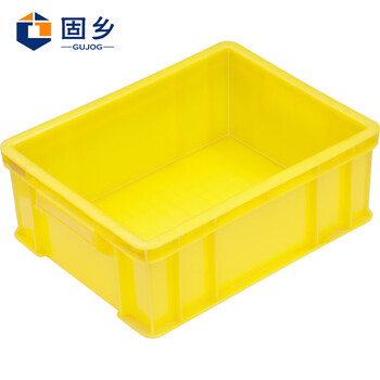 Guxiang thickened plastic logistics turnover box parts box material box classification tool box storage storage box moving box yellow ql-zzx-ya3 box 340*265*130mm