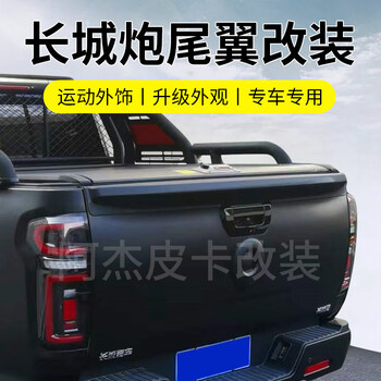 Litian 1922 black warrior tail wing door guard exterior modification 23-25 style tail-passenger/commercial (without ladder)