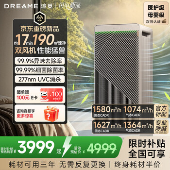 Chai mi dual fan medical grade air purifier new house home large space pets formaldehyde odor elimination bacteria elimination pollen allergy elimination virus purifier pb20