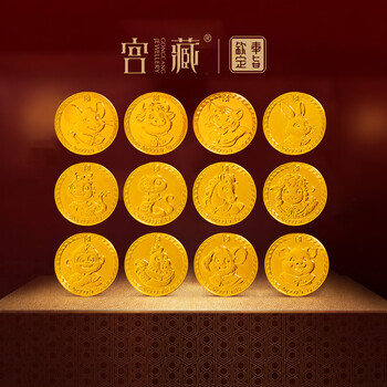 Palace collection palace collection, zodiac guardian by order, pure gold 9999 solid investment gold nugget, twelve zodiac guardian gift, zodiac guardian monkey 1