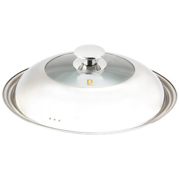 Pearl life stainless steel pot lid, suitable for 30cm/33cm/36cm/39cm/42cm pot, visible pot lid, cooking lid, 33mm pot