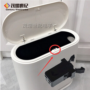 Universal push-type trash can lid accessories, plastic spring buckle trash can parts, car glasses case, black 10 pieces
