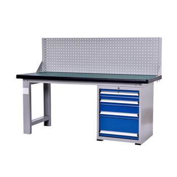 Guhao warehousing anti-static workbench table single four-pull workbench + hanging plate - 2.1m operating table assembly line assembly welding workbench test bench packaging table