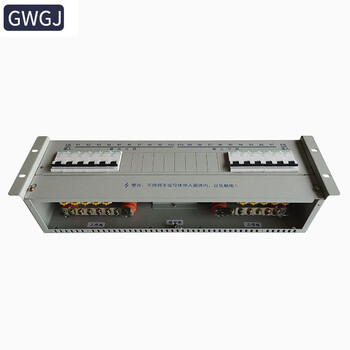 Gwgj dc-negative 48v dc pdu cabinet power distribution unit 2 inputs 10/16/20 outputs 3u 19-inch gray chassis 2 in 10 out schneider dc circuit breaker production