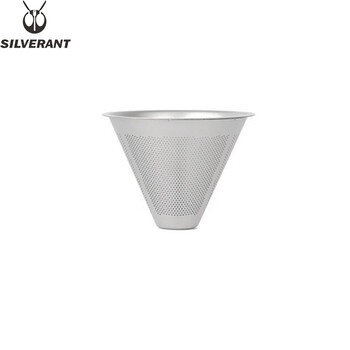 Silver ant pure titanium hand brewed coffee pot set outdoor household drip filter titanium coffee cup long mouth thin mouth pot can be customized pure titanium double layer coffee filter