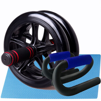 Diwei silent abdominal wheel 200mm giant wheel abdominal wheel slimming waist and abdominal wheel roller abdominal strengthening device black giant wheel/free s-type push-ups + kneeling mat
