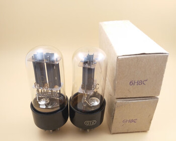 Brand new soviet russian 6h8c6sn7/6n8p/cv181/5692/ecc32 tube otk off-white, brand new in original box, same batch