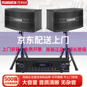 Malida professional audio set card package speaker home conference stage performance ktv karaoke audio training 10-inch three-unit audio + amplifier