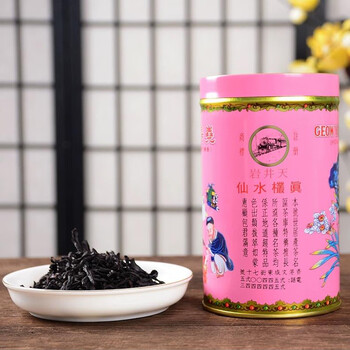 Yaoyang tea shop, hong kong yaoyang tea shop, tianjingyan zhencong narcissus 100g small can, wuyi rock tea oolong tea with full fire aroma, 100g, 1 can