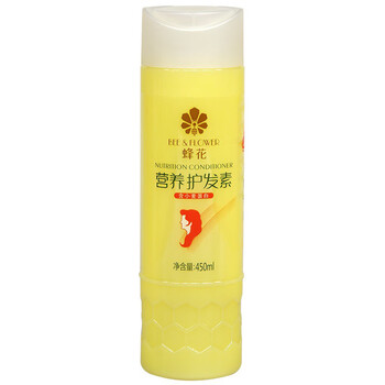 Bee flower conditioner, conditioner, moisturizing and smoothing wheat protein for women and men 450ml-523 wheat protein (yellow bottle) 450ml