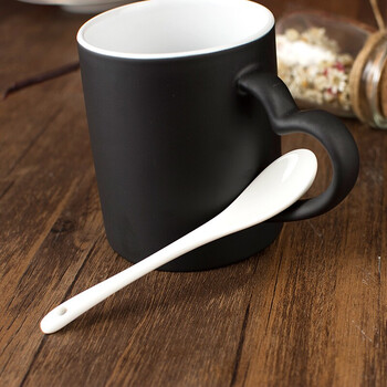 Liuying (liuying) event small gift household small spoon coffee spoon spoon ceramic small spoon porcelain spoon one ceramic spoon