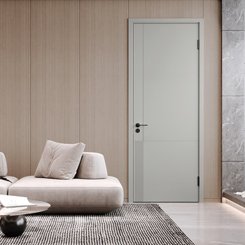 Mengtian woodwork simple and versatile interior door bedroom door wooden door leave white 2p11 paint free snow mountain gray