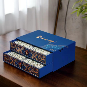 Qianshanyue wuyishan new tea fruity dahongpao cinnamon gift box wholesale one-pound pack supports one-piece generation blue souchong drawer two-layer gift box one-pound pack