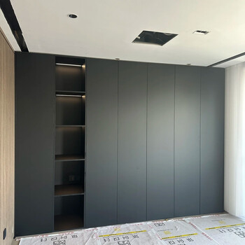 Zolali all-aluminum whole house custom-made modern simple style aluminum alloy wardrobe one door to top flat door wardrobe cabinet