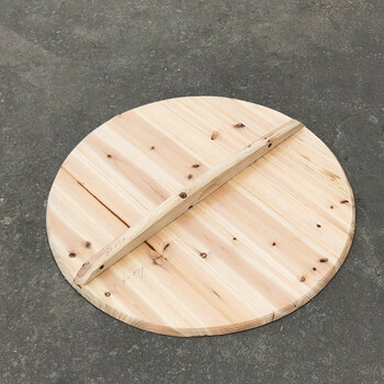 Du zhunyu wooden pot lid household old-fashioned solid wood old-fashioned pure handmade wooden pot lid large wood lid fir extra large diameter 50cm