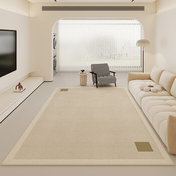 Shangrui carpet living room light luxurious and high-level sense waterproof anti-slip cream style large size no-washable wipeable sofa bedroom study room youer-g high density loop pile 40x60cm trial model