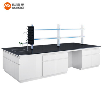 Corini all-steel experimental bench laboratory work center bench 3000*1500*800mm physical and chemical plate high temperature acid water tank reagent rack can be customized can be customized