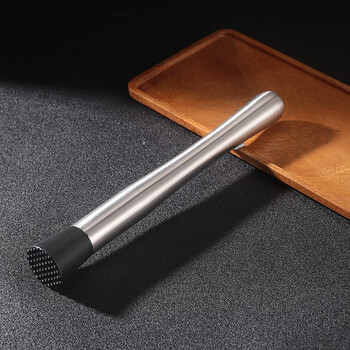 Bar soul stainless steel mash stick ice hammer crushed popsicle lemon mint leaf crush stick mojito cocktail mash stick