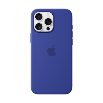 80% new apple/apple iphone 16 pro max special magsafe silicone protective case - ultramarine blue protective cover mobile phone case mobile phone case
