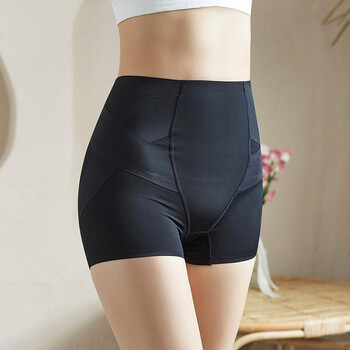 Kj french hip-lifting and tummy-tightening underwear for women, buttock shaping, tummy-tightening, crotch-tightening safety pants, anti-exposure, black xl