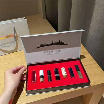 Seven small di version lipstick sample trial pack 7 lipstick set box for girlfriend and sister birthday gift set qixiaofu lipstick sample set box with handbag