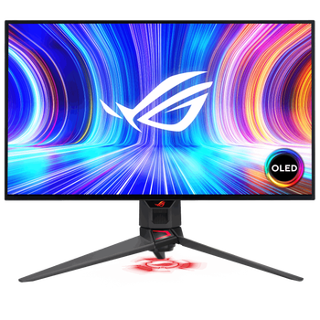 95% new asus rog 27-inch 2k monitor 240hz monitor 0.03ms grayscale hdr10 g-sync compatible gaming e-sports monitor pg27aqdm superkill 27 oled monitor
