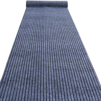 Jingci hotel corridor carpet can be cut and customized for the door, entrance, kitchen, absorbent non-slip mat, waterproof carpet, shopping mall, supermarket, office, full carpet, gray seven stripes, 1.6 meters wide, take a few pieces to get a few meters long