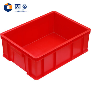 Guxiang parts box turnover box plastic material storage accessories box hardware screw tool clinker thickened rectangular box red a5# box 480*355*170mm can be customized