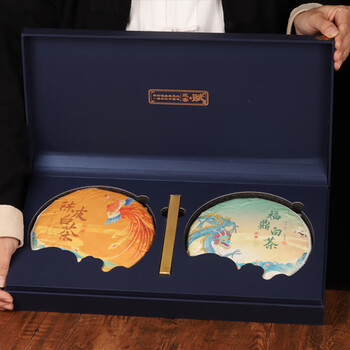 Boxin dragon and phoenix double cake white tea gift box fuding white tea tangerine peel white tea shoumei old white tea tea gift tea dragon and phoenix double cake (fuding white tea + tangerine peel white tea