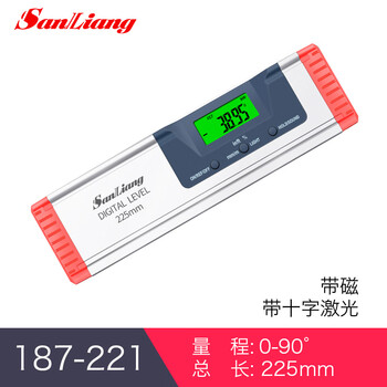 Level high-precision electronic digital display level multi-function laser strong magnetic angle meter 0-225mm with tape laser