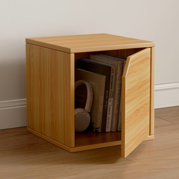 Nessel small cabinet floor-standing free combination grid rubik's cube cabinet nordic locker diy square living room locker diy free matching with door style rain silver oak color