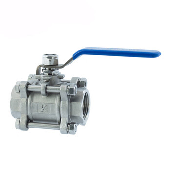 Nan valve q11f-16p/r handle stainless steel 304316 national standard heavy-duty wire mouth internal thread three-piece ball valve dn100 (304)